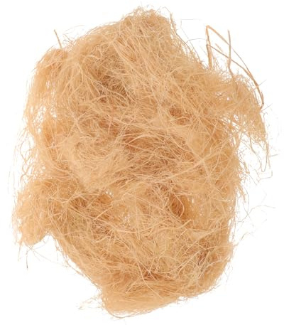 UKCOCO Matériaux pour Nids d'oiseaux en Raphia Naturel 30g – Fournitures De Nidification Douces Et Chaudes – Protection Hivernale pour Nichoirs – Convient Aux Perroquets Et Colibris