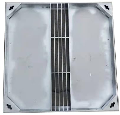 Griglie e Scarichi Invisibili per Vialetti, Chiusino Quadrate in Acciaio Inox per Fosse Settiche, Tombino Carrabile per Vialetti, Marciapiedi e Cortili, Portata Massima 1000 Kg(80x80x5cm/32x32x2in)
