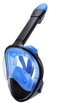 divymask snorkel heltäckande snorkelmask med avtagbart kamerafäste, anti-dimma och vikbar, avancerat andningssystem för säker vuxna och barn, snorklingsupplevelse, snorklingsutrustning