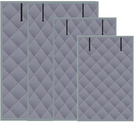 Set di coperta isolante antigelo e tenda per finestre, protezione invernale contro il freddo, in tessuto Oxford e cotone, per spazi residenziali o commerciali (120 x 160 cm)
