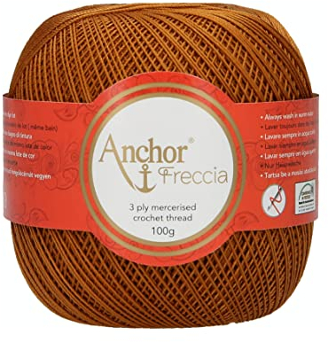 Anchor 4770012-00309 Häkelgarne, 100% Baumwolle, 309, Stärke 12, 163 gramm