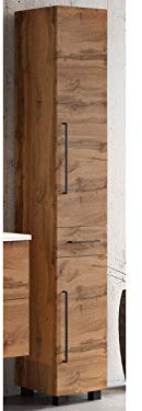 Hochschrank Badschrank Seitenschrank Beistellschrank Schrank Badmöbel Luzern I Wotan Eiche