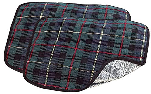 infactory Isolierkissen Outdoor: 2er-Set alubeschichtetes Sitzkissen mit Kälte-Isolierung (Isoliersitzkissen, Isolier Sitzkissen faltbar, Picknickdecke)