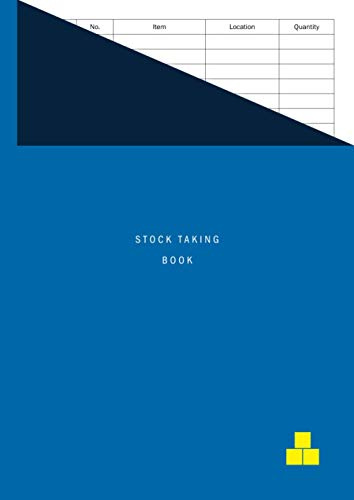 Stock Taking Book: Product Inventory Record / Log / Tracker for Small Businesses, Sole Traders and Freelancers