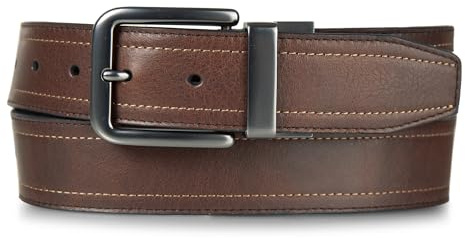 Wolverine Herren Rugged Boot Leather Work Belt Gürtel, Wendbar, Schwarz/Braun, 90 cm