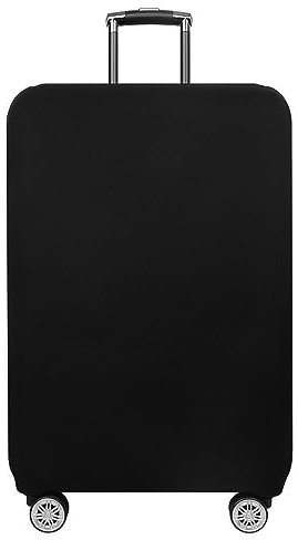 Frunimall Koffer Schutzhülle,Reise Kofferschutzhülle,Elastisch Kofferhülle,Luggage Cover,Kofferbezug,Gepäck Cover,Abdeckung Schutzhülle (Schwarz,L)