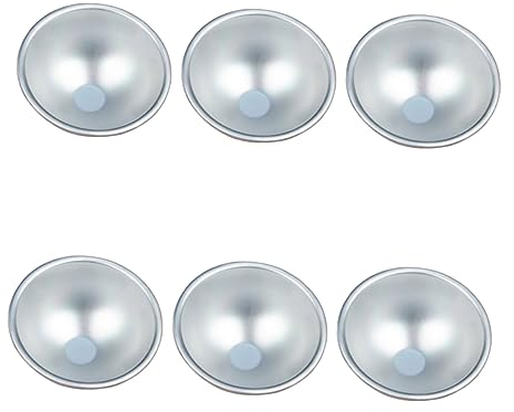 BESTonZON 12 Stk Schimmel Fußballpfanne Puddinggelee Formen Schokoladen-panettone Törtchen Kreis Schablone Gebäck-cupcake-form Kugel-backform Backen Aluminiumlegierung Sportball 3d Kuchen