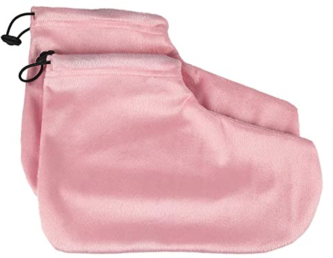 Milageto de cera de para manos y pies, guantes de cera, tratamiento térmico, de cera térmica, de infrarrojos hidratante, Pies Rosa