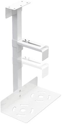 ETUCYNG Under Desk CPU Mounting Bracket, PC Mount Under Desk and Wall - Computer Wall & Under Counter Holder - Heavy Duty Wall Mount PC Under Desk Mount with