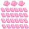YPYMOD 30 Piezas Pulidor Uñas, Bloque de Lima Para Uñas Taco Pulidor Uñas Doble Cara Grano, Uñas Profesional Lima Pulidora Uñas Lavable para Uñas Gel y Acrílico(Rosa)