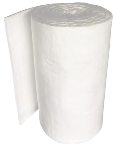Rygcrud Kiln Ceramic Fiber Insulation Blanket, 2400F Fireproof High Temp for Furnace, Forge, Stove, Fireplace, Chimney, Pizza Oven Insulation(30MM-61x200cm)