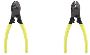 2 Pièces Coupe-Fil Dénudeur, RT-22 6in Dénudeur de Fil de Câble en Acier chromé Pince Coupante de Fil électrique Coupe-câble Coaxial