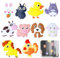 Lot de 10 Animaux Mignons Aimants pour Réfrigérateur, Formes d'Canard e Lapin, Aimants de Réfrigérateur 3D Amusants, Décoration pour Maison, École et Bureau