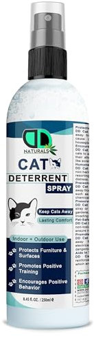DD Teck 100% Natural Cat Repellent Spray – Natural & Non-Toxic for Cats and Animals,Safe & Effective Solution for Keeping Cats Away, Eco-Friendly Formula for Indoor & Outdoor Use (250ml Spray)