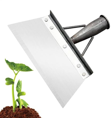 Handschaufel – Ergonomische kleine Gartenschaufel, Gartenwerkzeuge aus Edelstahl | Ideal für Glas, Hof, Küche, Beton, Garage, Keramikfliesen und Harte Handschaufel