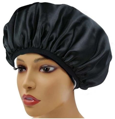 Sanfly Bath Hair Cap,Shower Cap Terry Cloth Lined Eva Exterior Reusable Triple Layer Waterproof Extra Large Bath Hair Cap for Women