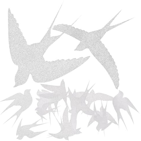 Cabilock Autocollants Anti-Collision Pour Fenêtres Protection Oiseaux Stickers Statique Sans Colle Décoration Maison 15X14.5 Cm