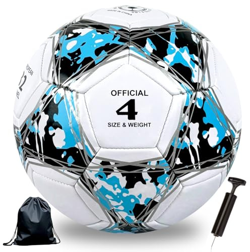Championsleague Ball, Regular 5 Tamaño, Balón de Fútbol para Niños y Juventud y Adultos Tamaño, Aficionados del Fútbol Artículo Amantes del Regalo de Cumpleaños Juego