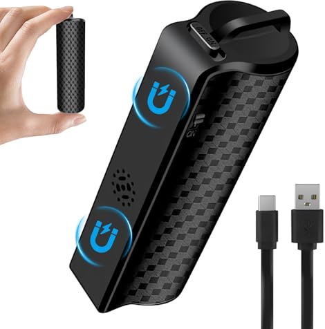 Digitale Diktiergerät, 64GB Magnet Mini Aufnahmegerät mit 30 Tage Daueraufnahme Abhörgerät Voice Recorder, One Touch Aufnahme, Sprachsteuerung Aufnahmegerät für Vortrag/Interviews/Klassen/Meeting
