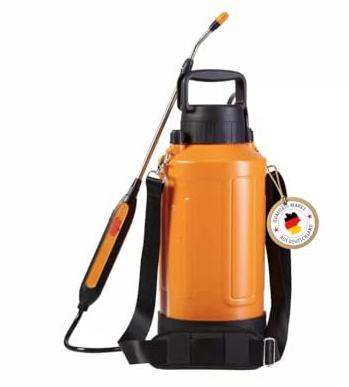 PROFI-PARTNER Handlicher Akku-Sprüher 6L | Elektrischer Drucksprüher mit teleskopierbarer Lanze (55–75cm) | 120 Min Laufzeit | USB-C Ladefunktion | Tragegriff & Schultergurt