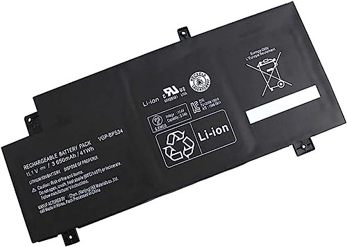 11.1V 41Wh VGP-BPS34 VGP-BPL34 Replacement Laptop Battery Compatible for Sony Vaio Fit SVF14A SVF15A FIT15A SVF15A1ACXB SVF15A1ACXS SVF15A1BCXB SVF15A1BCXS SVF15A1CCXB SVF15A1DPXB Series