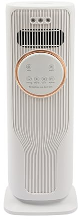Klimaanlage Mobil 4-in-1 Tragbarer Luftkühler, Kühlung, Heizung, Luftreinigung und Befeuchtung, Luftbefeuchter Turmventilator mit Wasserkühlung, Luftkühler mit Fernbedienung (Weiß)