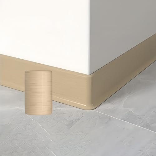 Coayuou Plinthe Flexible 5M Plinthes Adhesives PVC Wall Molding Idéale pour La Rénovation Facile De Votre Cuisine Ou Salle De Bain, Installation Ultra-Simple Et Résistante(Maple Yellow,8cm)