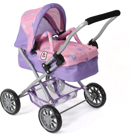 Bayer Chic 2000 Puppenwagen Smarty – Erster Puppenbuggy mit Tragetasche | Kompakter Mini-Puppenwagen für Kleinkinder ab 2 Jahren. Inklusive weicher Tragetasche, Verdeck und praktischem Gepäcknetz