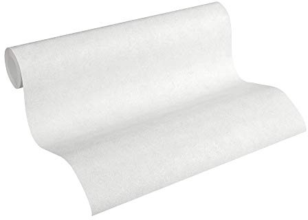 A.S. Création Fibertapet betong, koncrete och mer tapet i vintagebetongutseende 10,05 m x 0,53 m, grå vit, tillverkad i Tyskland 362074 36207-4