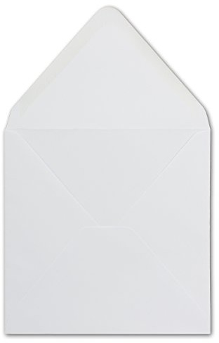 25 Quadratische Briefumschläge Weiß 16,0 x 16,0 cm 100 g/m² Nassklebung Post-Umschläge ohne Fenster ideal für Weihnachten Grußkarten Einladungen von Ihrem Glüxx-Agent