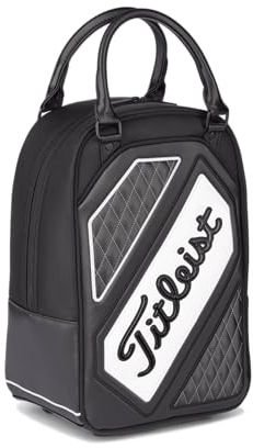 Titleist Tour Series Übungsballtasche, Schwarz/Weiß