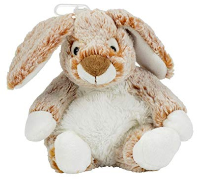 Nicotoy Doudou Lapin Peluche Roux 25 cm