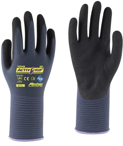 TOWA ActivGrip Advance Work Gloves Assembly Gloves 12 Pairs in Pack (9)