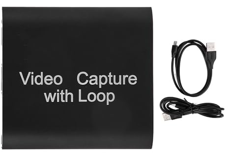 DAUERHAFT HDMI Video Capture , 4K 1080P USB to HDMI Video Capture , HDMI Video Capture Card , for PS5 ,PS4 ,Xbox Series X/S ,Xbox One ,Nintendo Switch , Teaching Recording