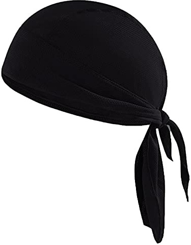 BEISIJIA Unisex Cycling Skull Cap, Breathable Quick Dry Helmet Liner Adjustable Pirate Bandana Sweat Wicking Beanie Hat for Men Women Running Outdoor Sports