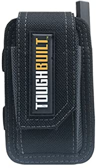 ToughBuilt - Smart Phone Pouch with Notepad and Pencil Pockets - Compatible with Most Tool Belts, Heavy Duty Construction - (TB-33-UK)