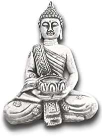 Buddha Figur mit teelicht