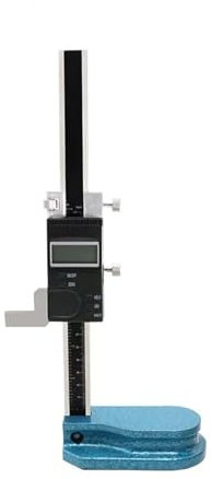 FUNTLY Digitales Höhenmessgerät 0-150 mm/0,01 Digitales Höhenmessgerät aus Edelstahl mit einstrahligem elektronischem digitalem Höhenmessschieber, Lineal, Höhenmessgerät