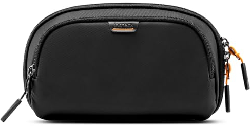 Inateck Sac de Rangement Câbles, Pochette Organisateur d'accessoires électroniques avec poignée, étui de Transport pour Chargeur, Résistant aux Éclaboussures, Noir