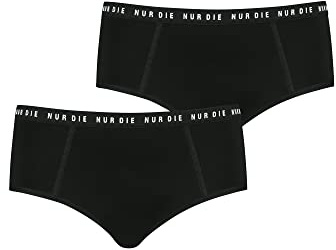 NUR DIE Periodenunterwäsche 2er 5er 7er 10er Alles Geregelt Slip Panty Unterhose Menstruationsunterwäsche Mittelstark & Extrastark Blutung waschbar saugfähig Mehrpack