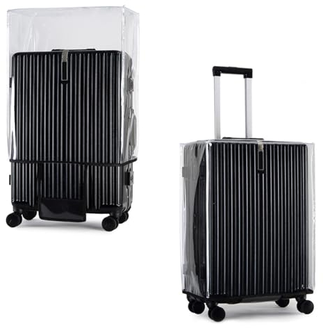 Transparente PVC Koffer Abdeckungen, 22 Zoll Kofferschutzhülle Wasserdicht Gepäckabdeckung Anti-Kratz für Reisen Kratzschutz Regenschutz, Reisekoffer Für Reisegepäck Fall