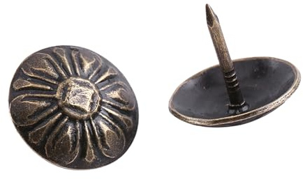 Étiquette en Métal, 100 Pièces/sac, Goujon Décoratif en Fer, pour la Décoration de la Maison, pour canapé, Porte de Chaussure, Décoration (Vert 16 * 15mm)