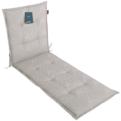 LILENO HOME Cuscino per sedia a sdraio da giardino, ideale per lettino da spiaggia (188 x 60 x 5 cm)