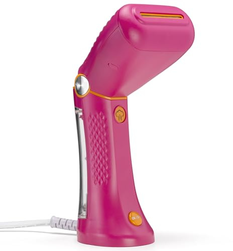 Conair Power Steam Travel, Nr.1 tragbarer Dampfglätter, Kompakt und Faltbar, Leistungsstarker Dampf mit 20 g/min, inkl. Kleiderbügel, ideal zum Reisen, pink