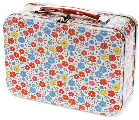 Metallköfferchen Tilde Metall Box Blumen-Motiv für Kinder ab 3 Jahre