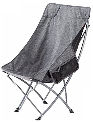 AMULONG Klappbarer Campingstuhl Klappstuhl Hochlehner Balkon Büro Nickerchen Stuhl Leichter Tragbarer Outdoor-Strandstuhl Angelstuhl Reisestuhl Faltstuhl Anglerstuhl(G)