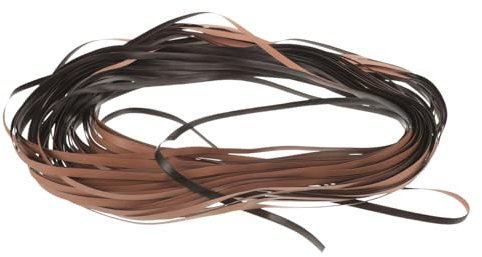 Tofficu Strisce di Rattan Sintetico 1 Rotolo di Materiale per Canne Strisce di Canna per Progetti Artigianali Kit di Riparazione in Rattan di Plastica