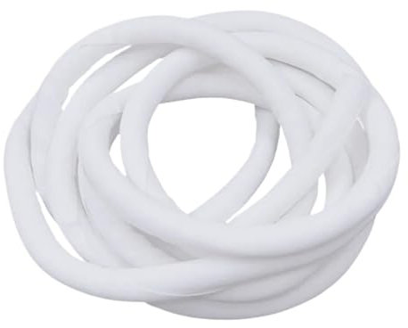 AMENGJ 1M Self Closing PET Expandable Braided Sleeve Self-Closed Flexible Insulated Hose Pipe Wire Wrap Protect Cable Sock Tube Braided Cable Sleeve(White-1Meter,30mm)