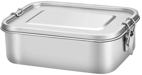 Generisch - Contenitore per il pranzo a prova di perdite con coperchio, contenitore per alimenti ecologico | Contenitore per la preparazione dei pasti gratuito BPA, contenitore riutilizzabile per