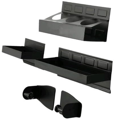 Fenteer Cassetta degli Attrezzi da 4 Pezzi Set Vassoio Vassoio Versatile Organizzatore per Strumenti per Garage Facilmente Installazione